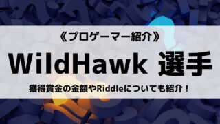 「Riddle」の「WildHawk」選手について紹介！」