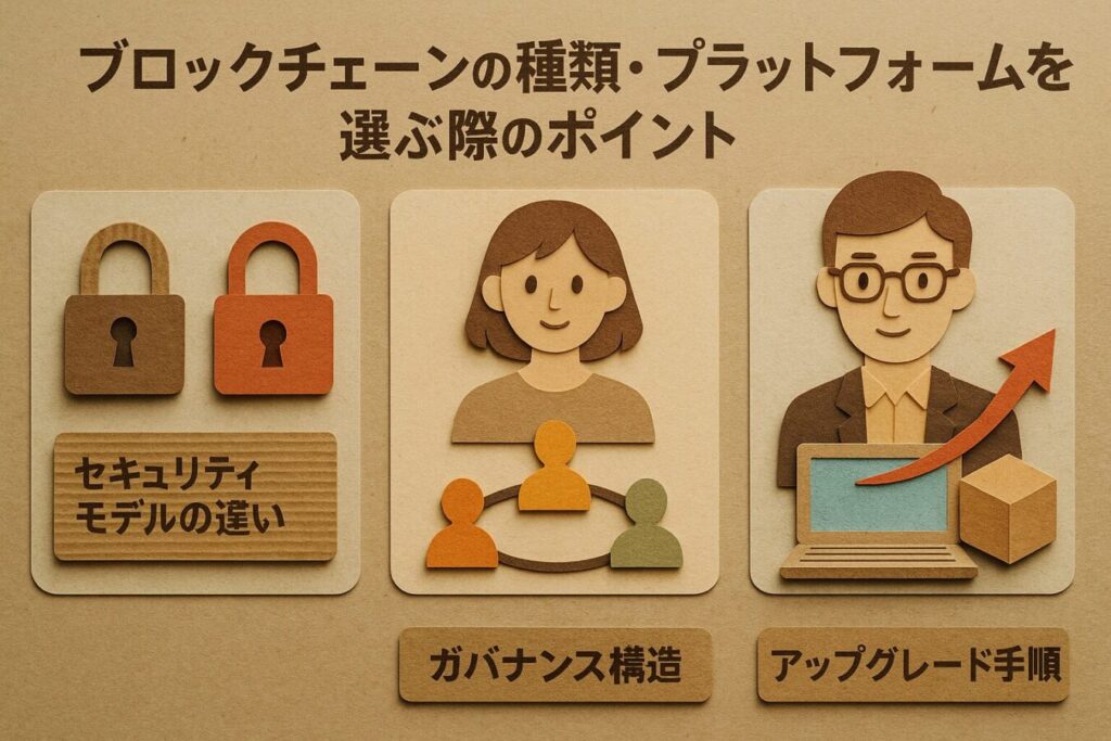 ブロックチェーンの種類・プラットフォームを選ぶ際のポイント
