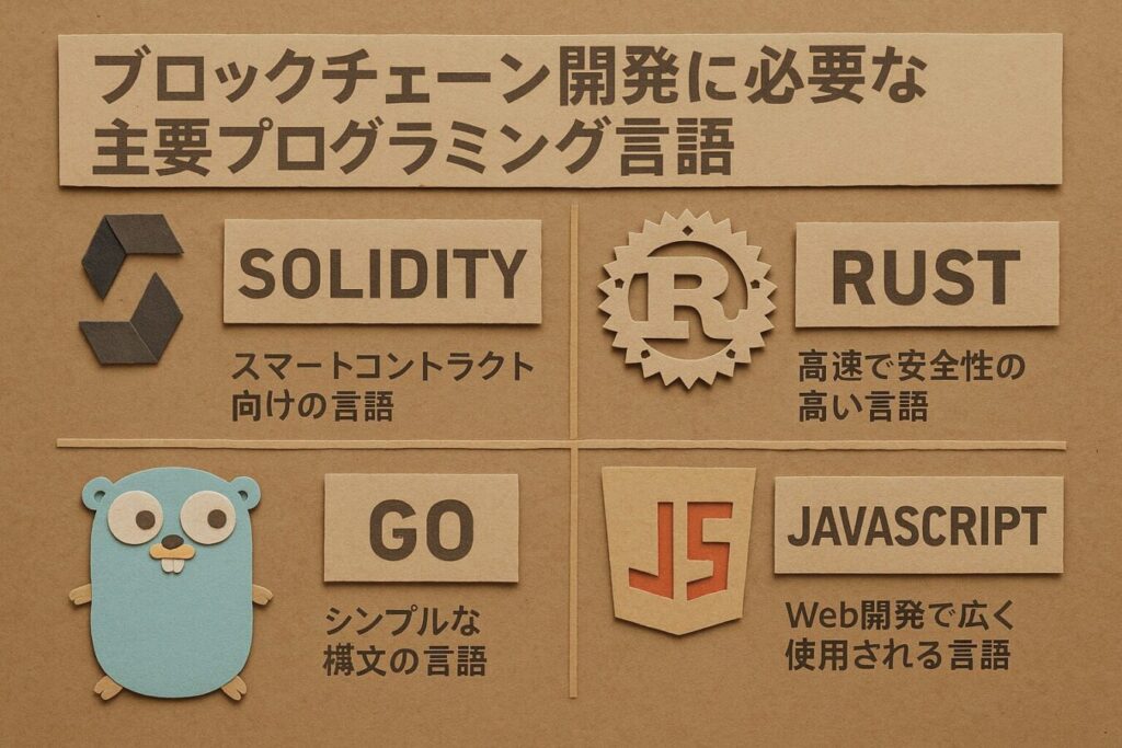ブロックチェーン開発に必要な主要プログラミング言語は?