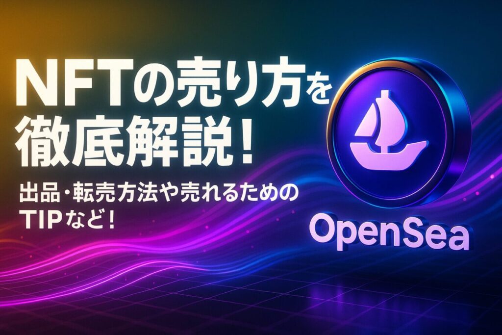 NFTの売り方を徹底解説！出品・転売方法や売れるためのTIPも！