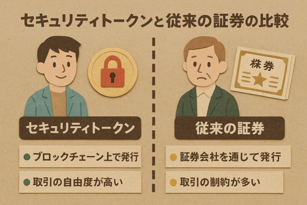 セキュリティトークンと従来の証券の違いとは?