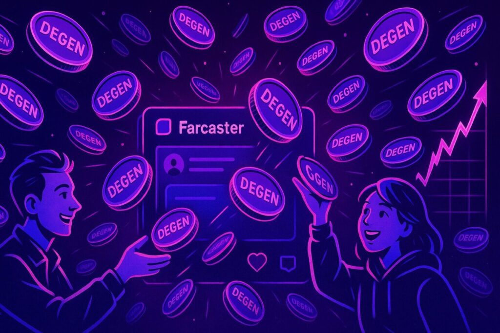 Farcaster稼げる?注目のDEGENエアドロップと活用事例