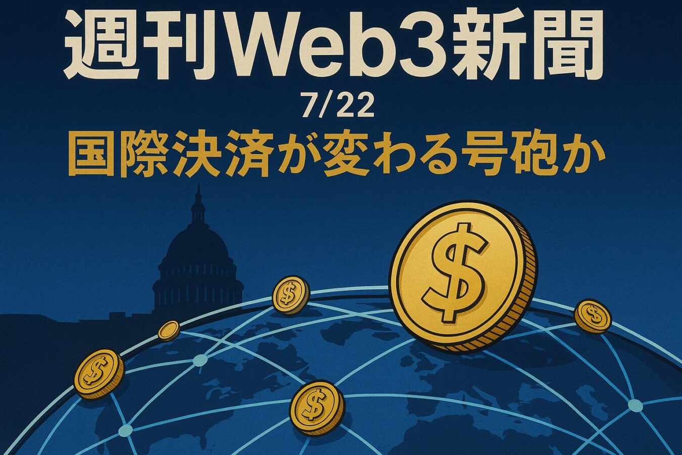 米ステーブルコイン法案が下院通過、国際決済が変わる号砲か — 週刊Web3新聞（7/22）