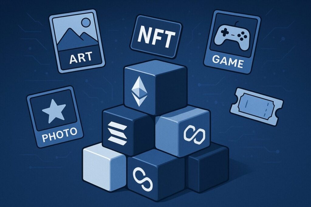 主なブロックチェーンとNFTの種類を紹介