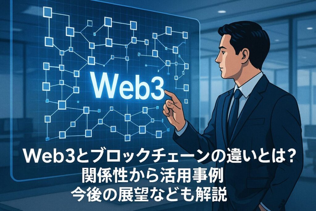 Web3とブロックチェーンの違いとは？関係性から活用事例今後の展望なども解説