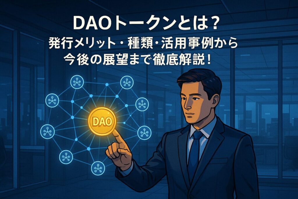 DAOトークンとは？発行メリット・種類・活用事例から今後の展望まで徹底解説！