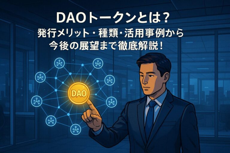DAOトークンとは？発行メリット・種類・活用事例から今後の展望まで徹底解説！