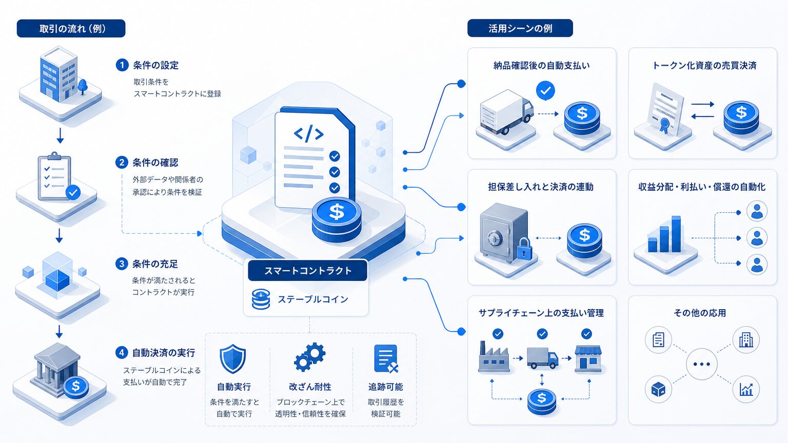スマートコントラクトによる自動決済