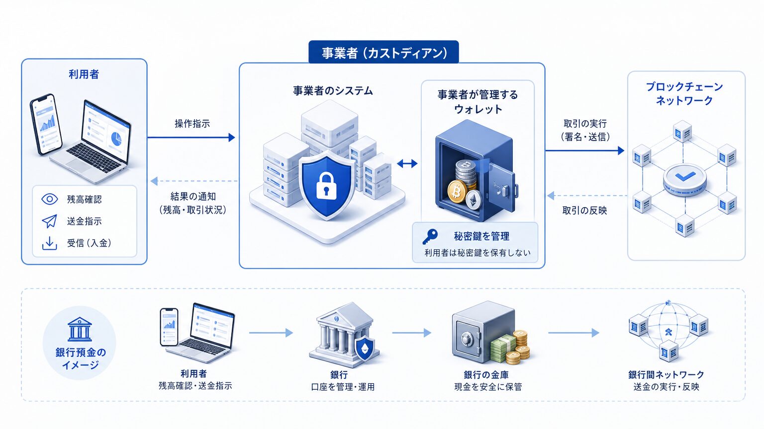 カストディアルウォレットの仕組み