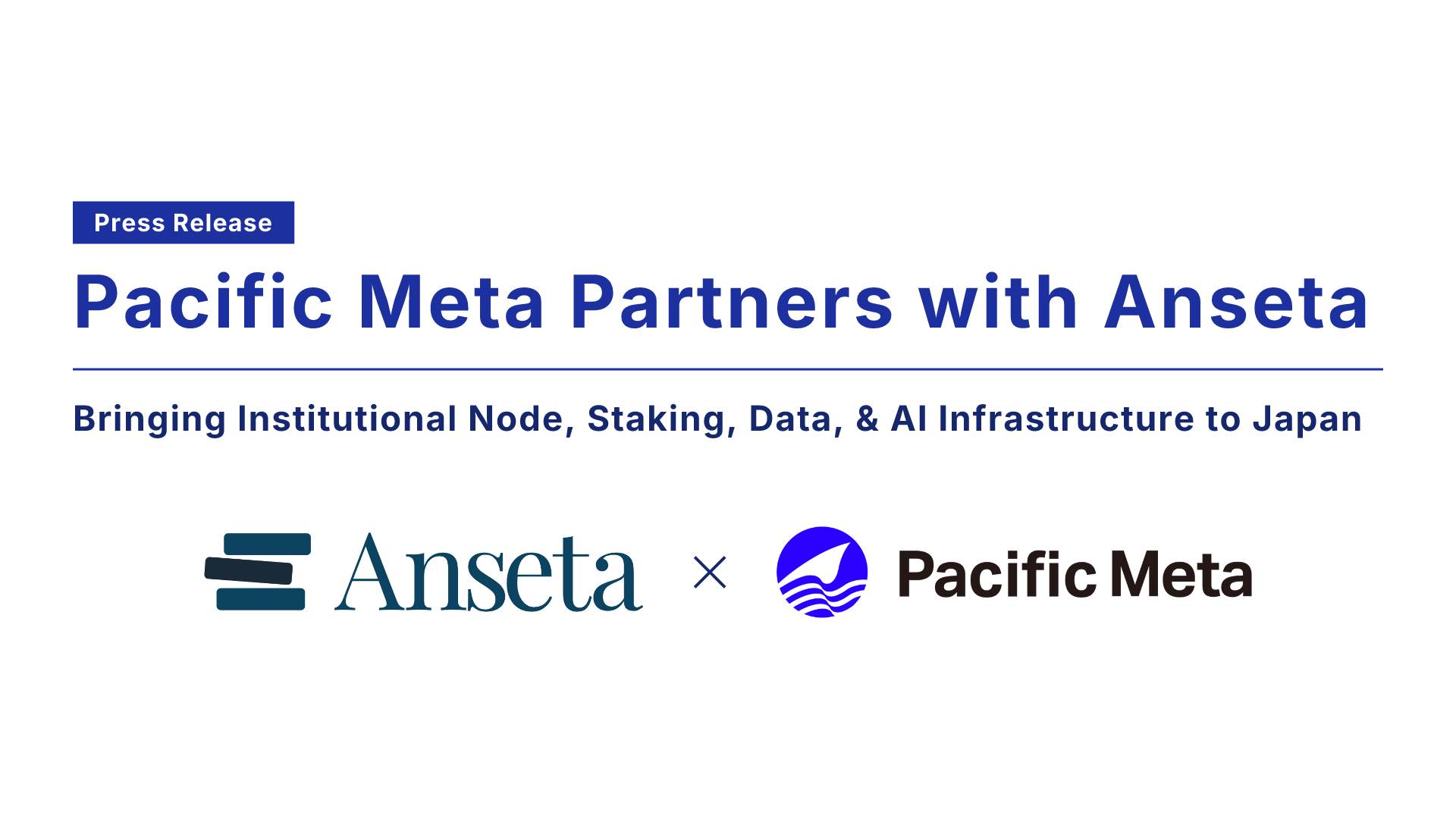 Pacific Meta and Anseta partnership